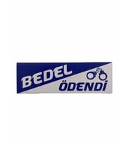 Yapışma Sticker Yazı - Bedel Ödendi