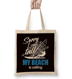Beach Windsurfing Ocean Wave Windsurfer Sailboarding Surfing Bez Çanta Uzun Saplı