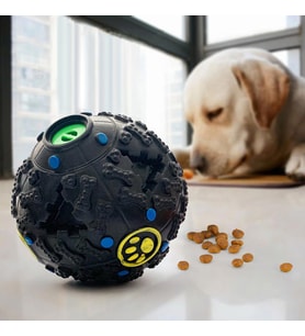 Sesli Köpek Kedi Mama Ödül Maması Çiğneme Isırma Oyun Topu Diş Temizleme Oyuncağı 7 cm (Karışık)