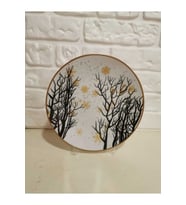 Sarı Kar Tanesi-6 Kişilik Pasta Tabağı Seti