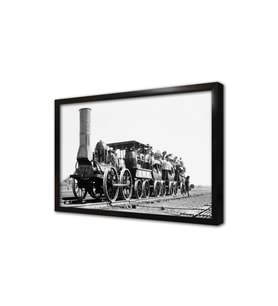 Nostalji Tren Çerçeveli Mdf Tablo