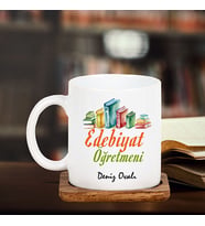 Edebiyat Öğretmenine Hediye Tasarım Kupa
