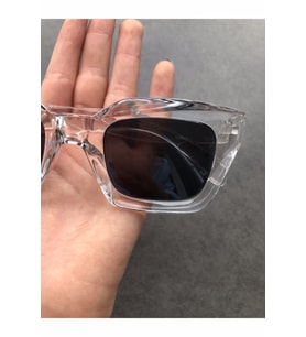 Cat Eye Kristal Şeffaf Kadın Güneş Gözlüğü