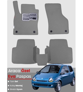 RENAULT TWİNGO (1993-2012) Uyumlu EVA Paspas Tam Set–Oto Paspas,Araca Özel,Kolay Montaj