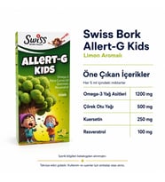 Swiss Bork Allert-G Kids Limon Aromalı Sıvı Takviye