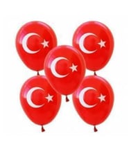 Kikajoy Ay Yıldızlı Bayraklı Balon 100Lü