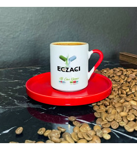 Eczacı Kırmızı Türk Kahvesi Fincanı 002