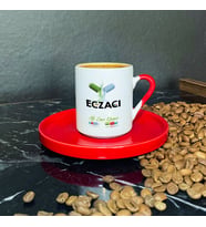 Eczacı Kırmızı Türk Kahvesi Fincanı 002