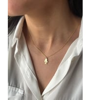 Kişiye Özel Mikrofon Kolye 925K Gümüş (Gold)
