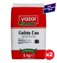 Yazar Sade Galeta Unu 5 Kg x 2 Paket (Glutensiz)