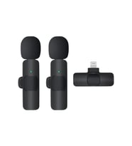 K9 Kablosuz Yaka Mikrofonu Lightning 2’li Mini Mikrofon Youtube Tik Tok 2 Adet