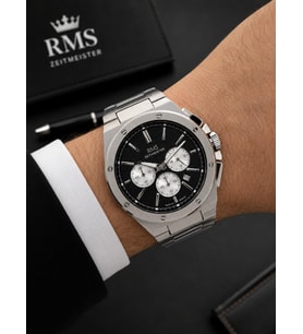RMS Romanson Premium Erkek Kol Saati Çelik Kordon 5 ATM Su Geçirmez Kronometreli Kadran AG2134.12