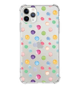 PrintiFy Apple iPhone 11 Pro Uyumlu Water Color 6 Baskılı Şeffaf Köşe Korumalı Antişok Kılıf