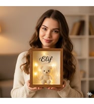 Led Işıklı Hatıra Kutusu ayıcıklı, sevgiliye hediye, gecmiş olsun hediyesi, özür dileme hediyesi, doğum günü hediyesi