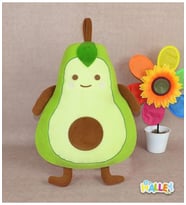 Peluş Avakado Yastık 45 Cm (Çok Renkli)