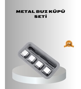 Paslanmaz Metal Buz Küpleri Seti Klipsli Sulandırmadan Soğutma Özellikli