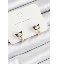 Pirinç Kuromi Model Gold Renk Çocuk Küpe - TJ-BKP10909