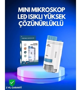 Pmma Optik Lensli Kompakt Taşınabilir Mikroskop