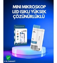 Pmma Optik Lensli Kompakt Taşınabilir Mikroskop
