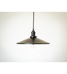 RİOLİGHT RETRO,RUSTİK MUTFAK,ODA,KOLİDOR,CAFELER İÇİN TEKLİ E27 DUYLU METAL SARKIT AVİZE ÇAP:38CM (Siyah)