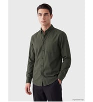 LCWAIKIKI Classic Yeşil Regular Fit Poplin Erkek Gömlek