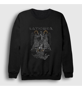 Presmono Unisex Siyah Angels Batushka Sweatshirt 389977tt