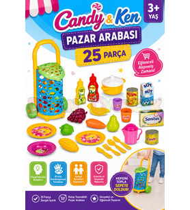 Candy & Ken Pazar Arabası - Mutfak Setleri - Ev Oyuncak Setleri