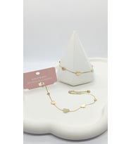 Gold Renk Mini Kalpli Bileklik
