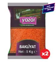 Yazar Kırmızı Mercimek 5 Kg x 2 Paket.