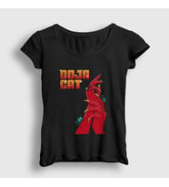 Presmono Kadın Siyah Scarlet Müzik Doja Cat T-Shirt 493178tt