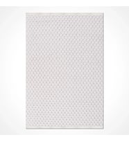 Ekru Modern Geometrik Desenli Salon Halısı Kabartmalı Yüzey Polyester Koridor Oda