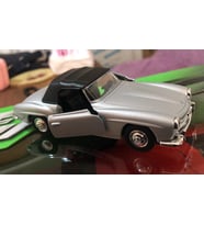 Model Metal Araba 1/36 Çek Bırak 1955 Gri Mercedes Benz 190sl