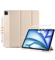 Apple iPad Pro 11 3./4. Nesil M2 Kılıf Flip Cover Kalem Bölmeli PC Case 2020-202 (Gold)