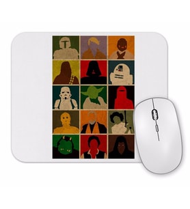 Star Wars Personagens Mouse Pad
