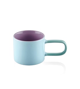 RAİNBOW PORSELEN KUPA MAVİ 270 ML (Pembe - Beyaz - Krem)