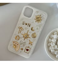 Kişiye Özel Harfli El Yapımı Charm Telefon Kılıfı - iPhone modelleri için uyumlu