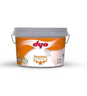 Mey İthalat® Beşyıldız Silikonlu İç Dış Astar 3,5 Kg Beyaz