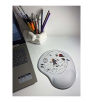 Uzay Tasarımlı Bilek Destekli Mouse Pad