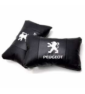 Peugeot 207 koltuk koltuk kılıf uyumlu yastık - araç logo ve marka nakışlı 2li set