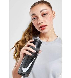 Nike Recharge Straw Pipet Bottle 24 Oz 0,71LT BPA Free BPA içermeyen Pipetli Suluk Siyah