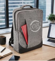 BK Kurumsal Firmalara Özel Logolu Gri Sırt Çantası AB001 -1, Notebook ve Laptop Uyumlu Şık Sırt Çantası