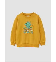 LCW Kids Sarı Baskılı Erkek Çocuk Sweatshirt