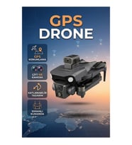 GPS Destekli Katlanabilir Drone – Çift Kamera ve Ekranlı Kumanda