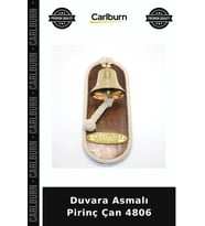 Özel Üretim Dekoratif Antika Duvara Asmalı Pirinç Çan 4806
