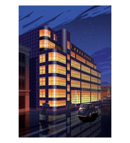 Günlük Ekspres Binası, Manchester Tablo Ahşap Poster Dekoratif