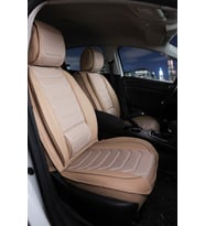 Chevrolet Captiva Uyumlu Lüx Deri Oto Koltuk Kılıfı Ön Arka Set Sport Serisi Bej