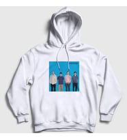 Presmono Unisex Beyaz Band Müzik Weezer Kapüşonlu Sweatshirt 506707tt
