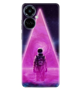 Camon 19 Pro Kılıf Resimli Desenli Silikon Platinium Series Astro Purple 1890