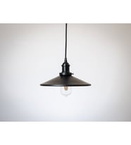 RİOLİGHT RETRO,RUSTİK MUTFAK,ODA,KOLİDOR,CAFELER İÇİN TEKLİ E27 DUYLU METAL SARKIT AVİZE ÇAP:28CM (Siyah)