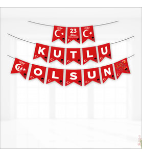 23 Nisan Kutlu Olsun Flama - 2,70 mt (STD)